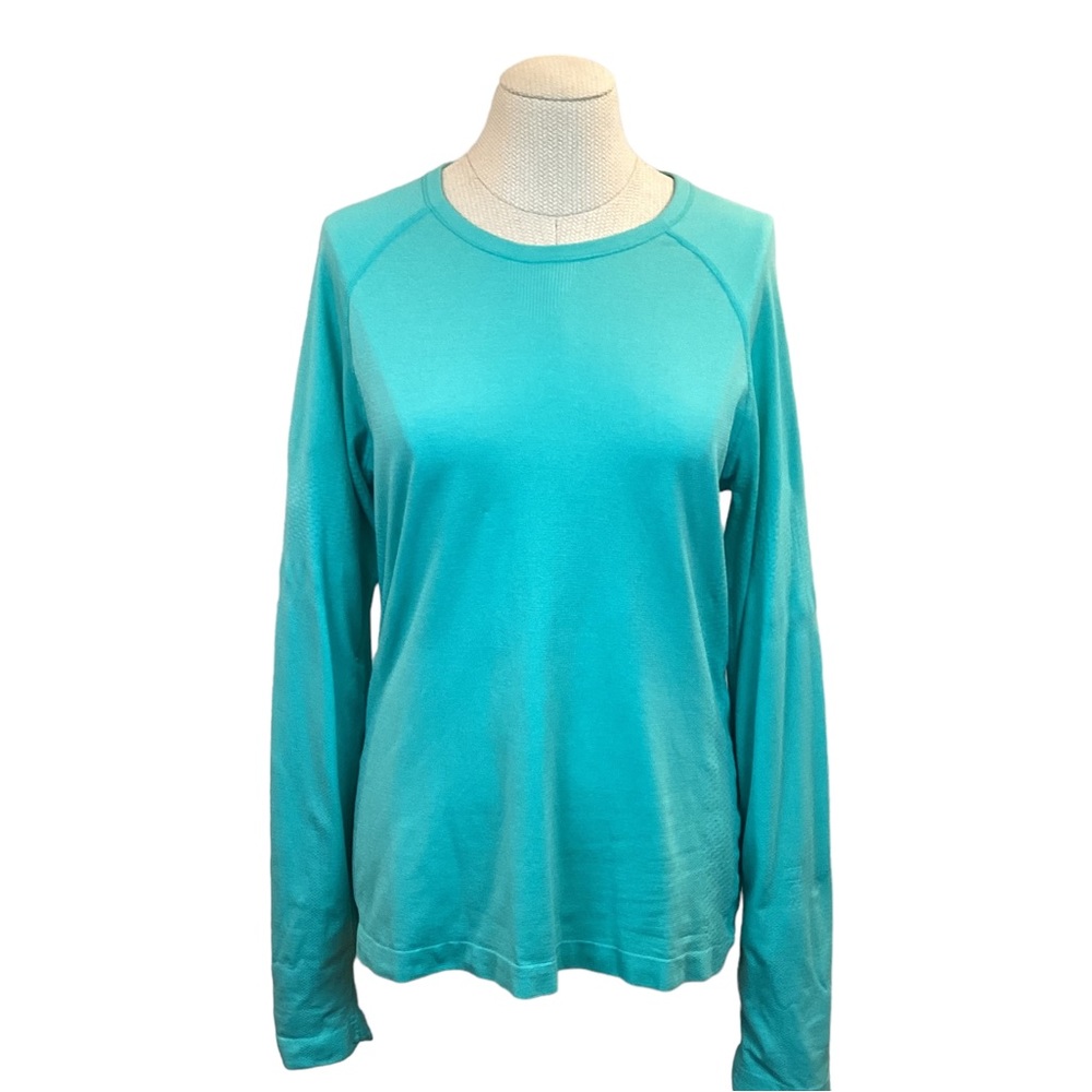 Figs Women's Turquoise Long Sleeve Top